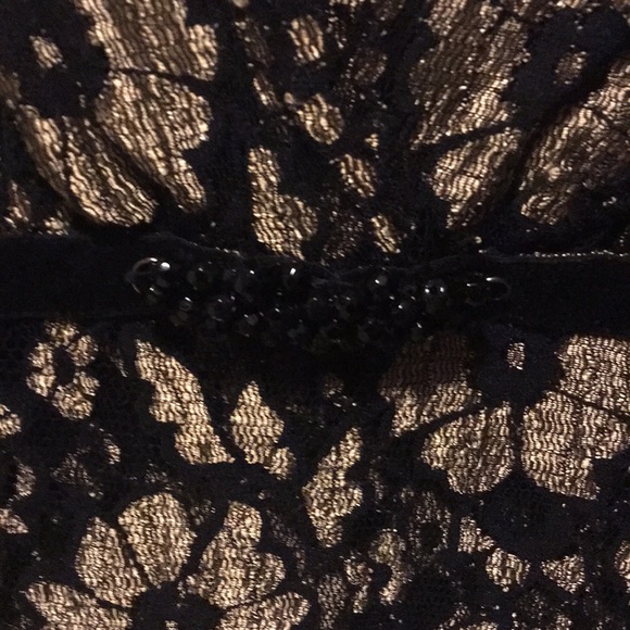 Black and Gold Lace Shirt - Picture 2 of 5